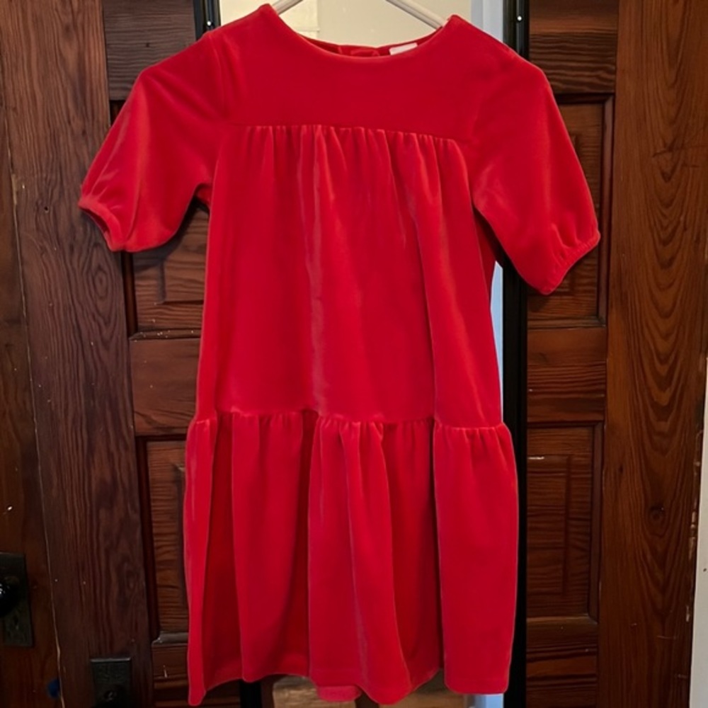 Hanna Andersson velvet dress size 120 6-7